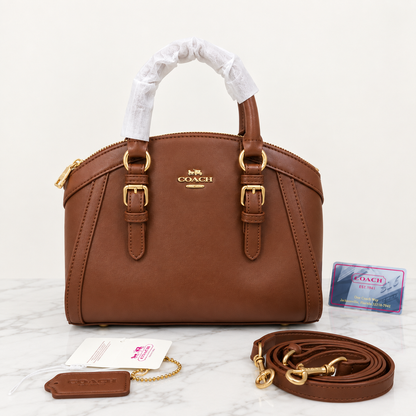 Coach Cora Domed Satchel – Brown