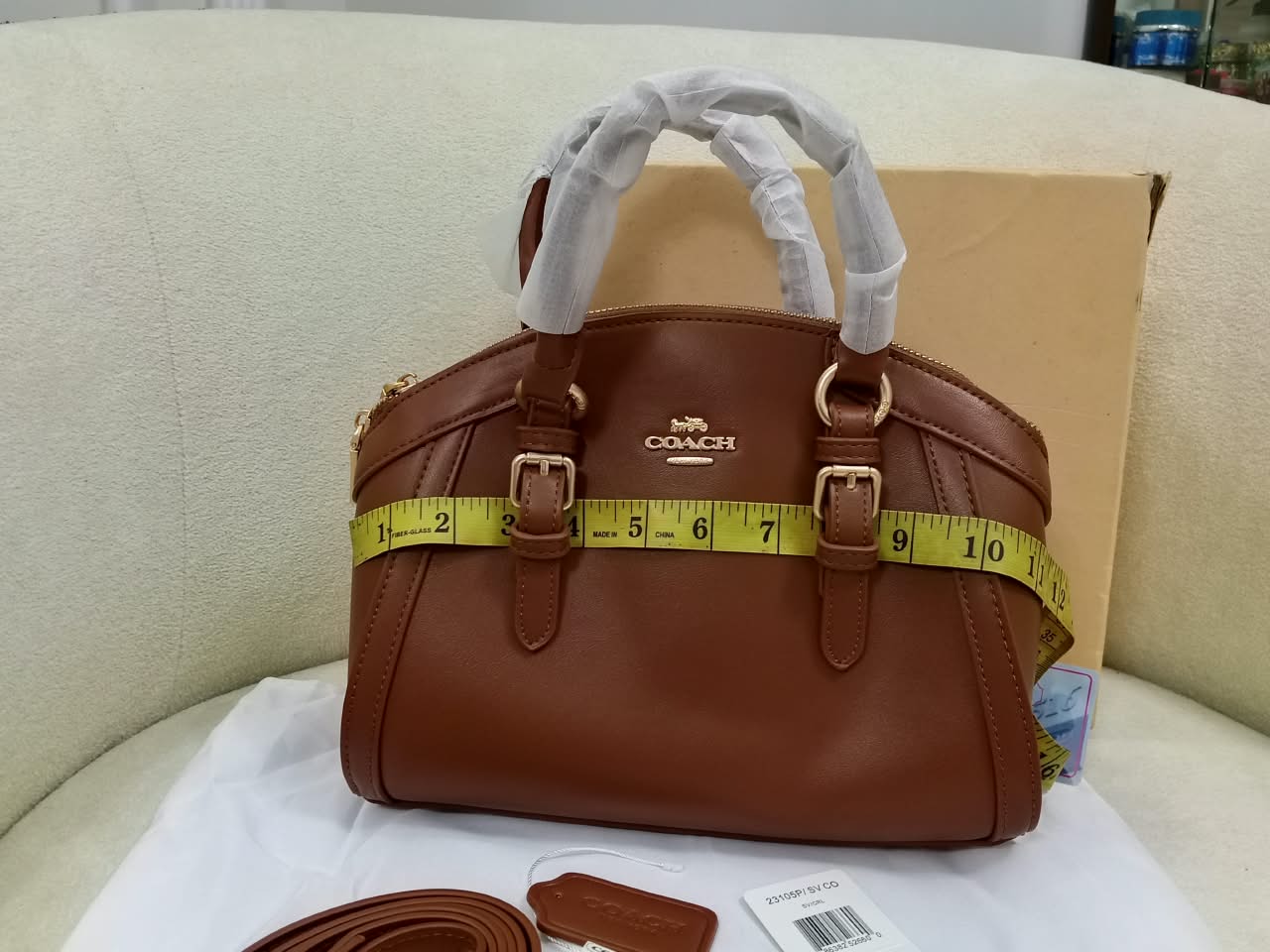 Coach Cora Domed Satchel – Brown