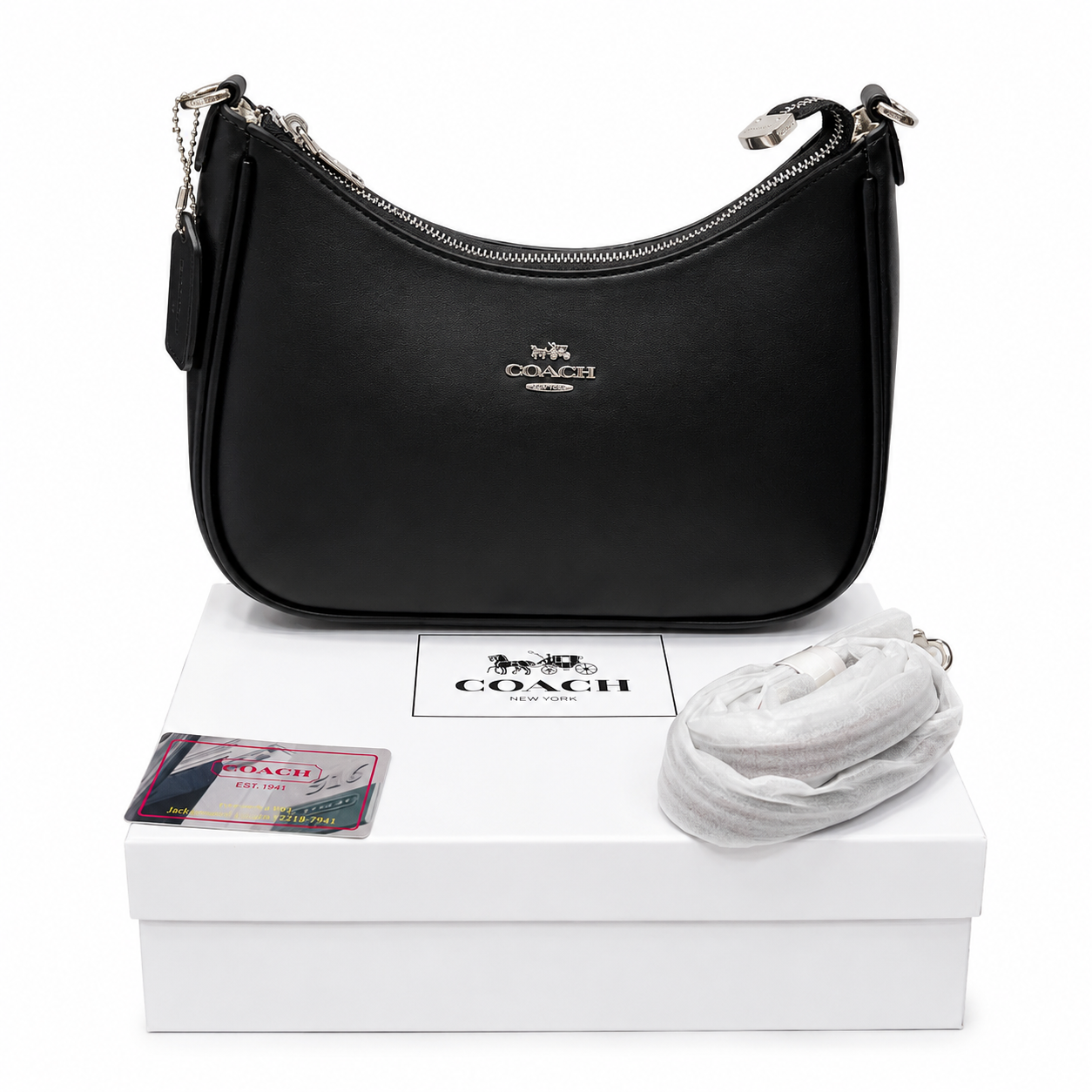 Coach Eliza Leather Shoulder Bag
