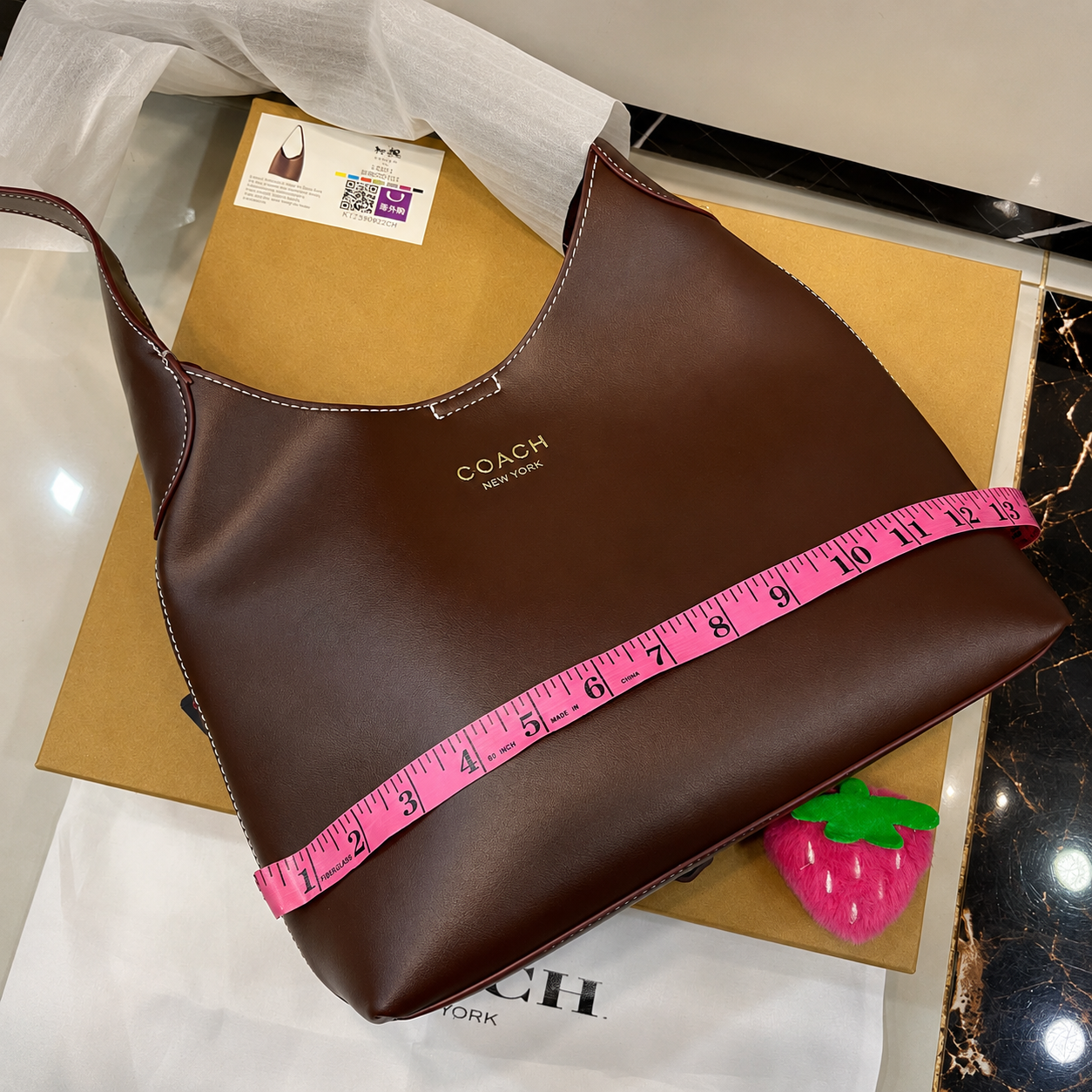 Coach Leather Hobo Shoulder Bag