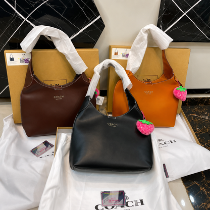 Coach Leather Hobo Shoulder Bag