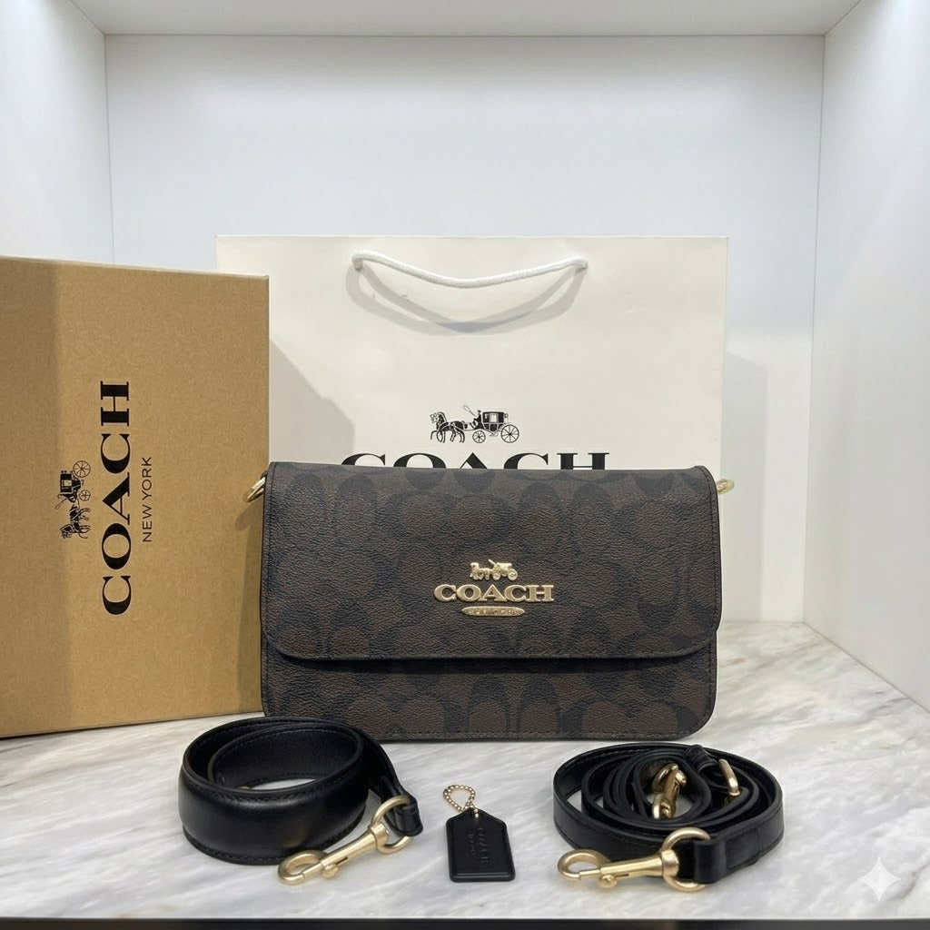 Co-ach Mini Klare Crossbody Bag in Signature Canvas