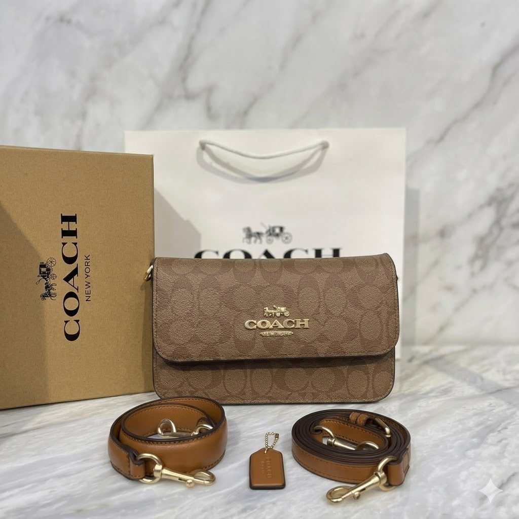 Co-ach Mini Klare Crossbody Bag in Signature Canvas
