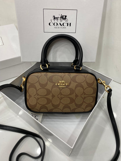 Coach Mini Satchel Crossbody Bag in Signature Canvas