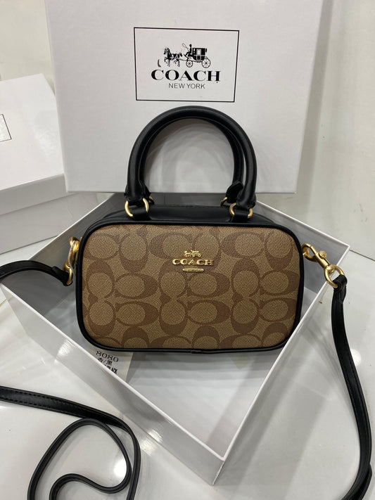 Coach Mini Satchel Crossbody Bag in Signature Canvas