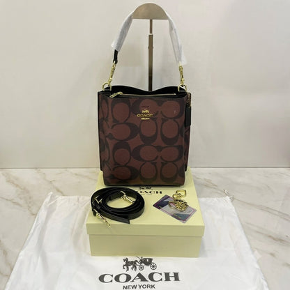 Coach Mollie Bucket Bag 22 in Signature Canvas