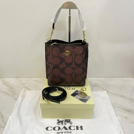 Coach Mollie Bucket Bag 22 in Signature Canvas