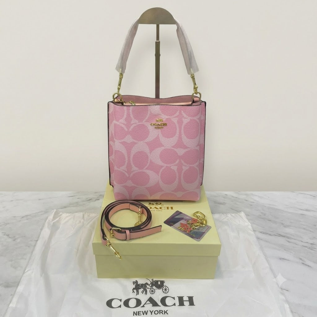 Coach Mollie Bucket Bag 22 in Signature Canvas