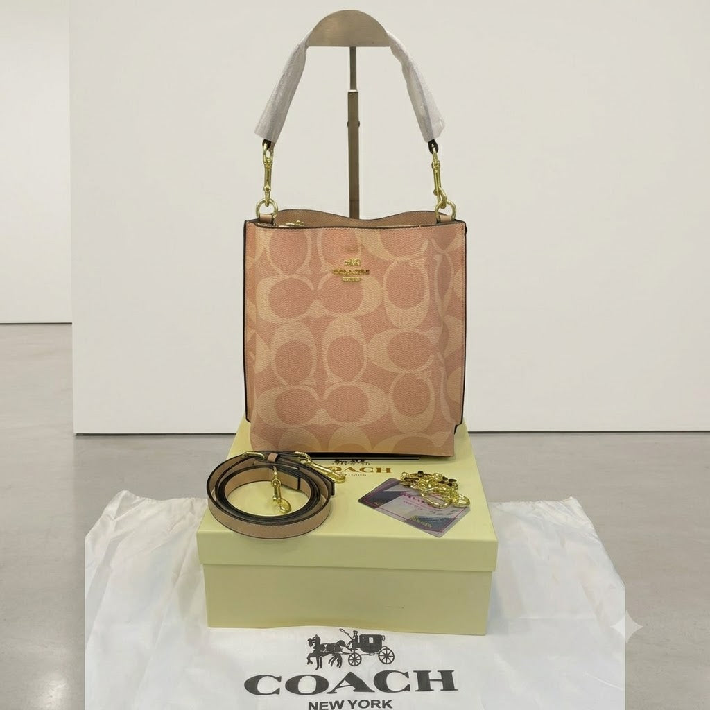 Coach Mollie Bucket Bag 22 in Signature Canvas