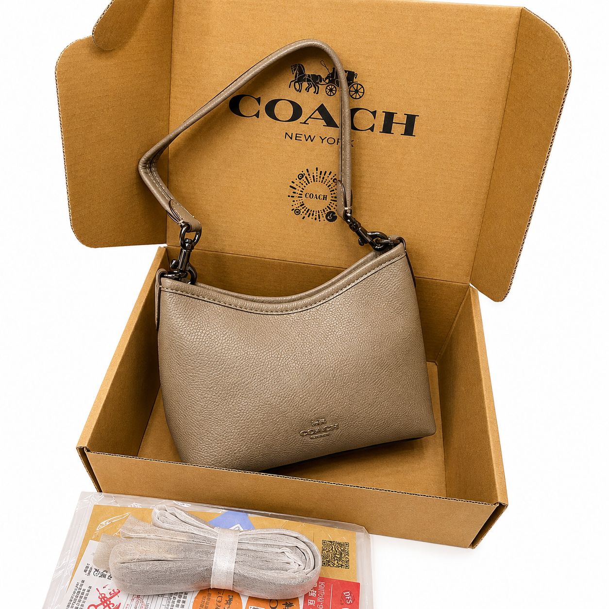 Coach Pebbled Leather Mini Shoulder Bag