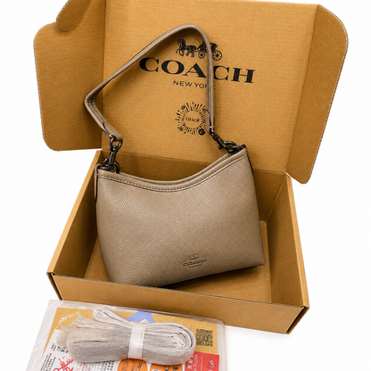 Coach Pebbled Leather Mini Shoulder Bag