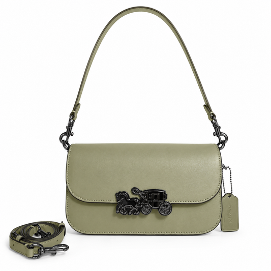 Coach Penn Leather Shoulder Bag