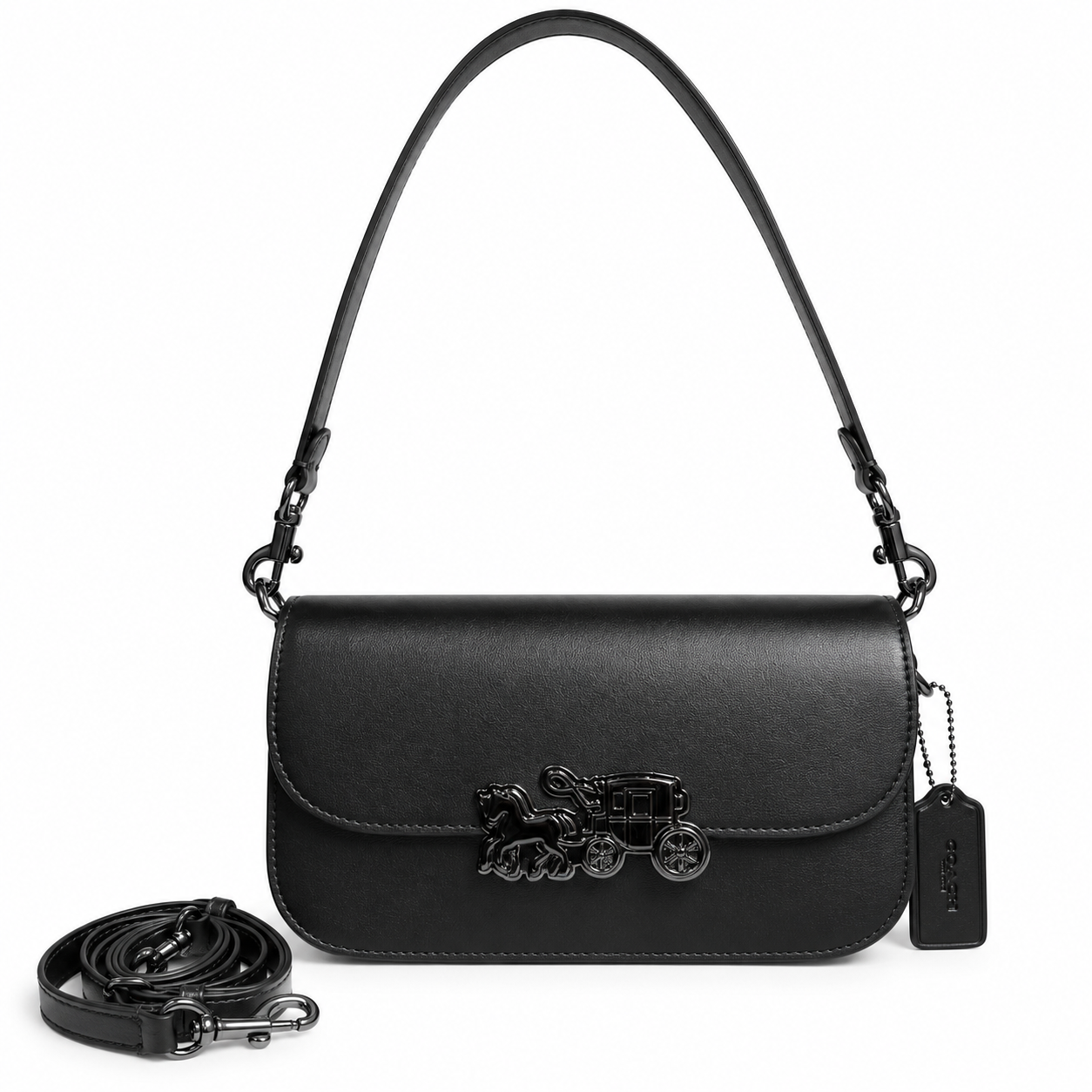 Coach Penn Leather Shoulder Bag