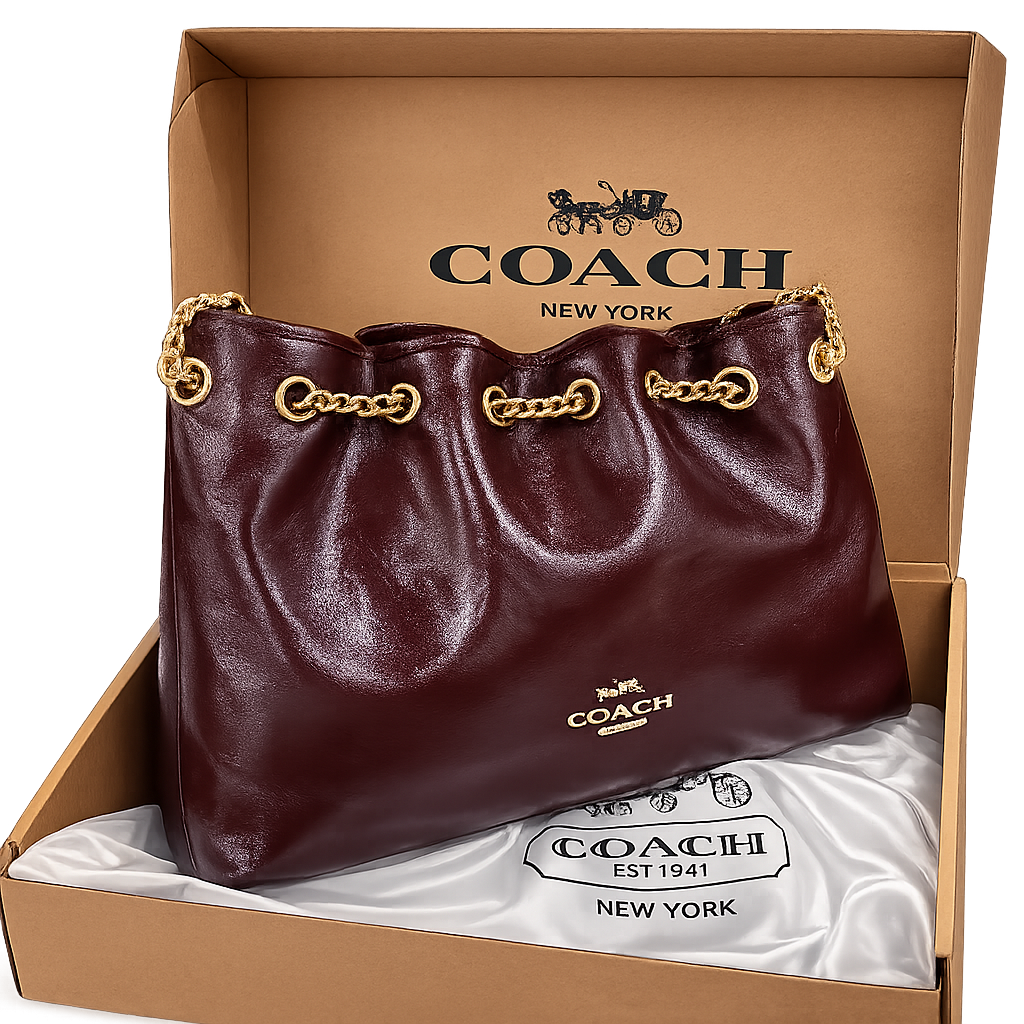Coach Quilted Chain Tote Bag