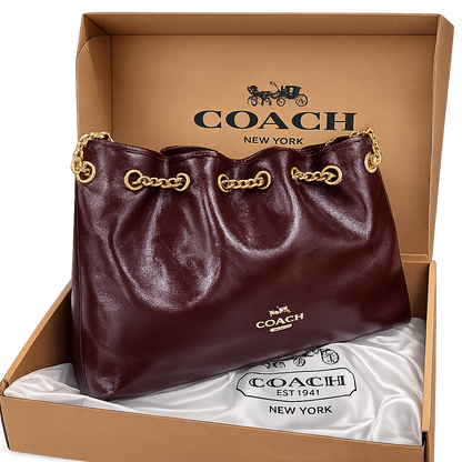 Coach Quilted Chain Tote Bag