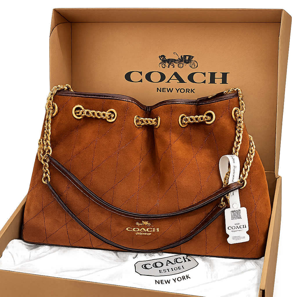 Coach Quilted Chain Tote Bag