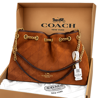 Coach Quilted Chain Tote Bag