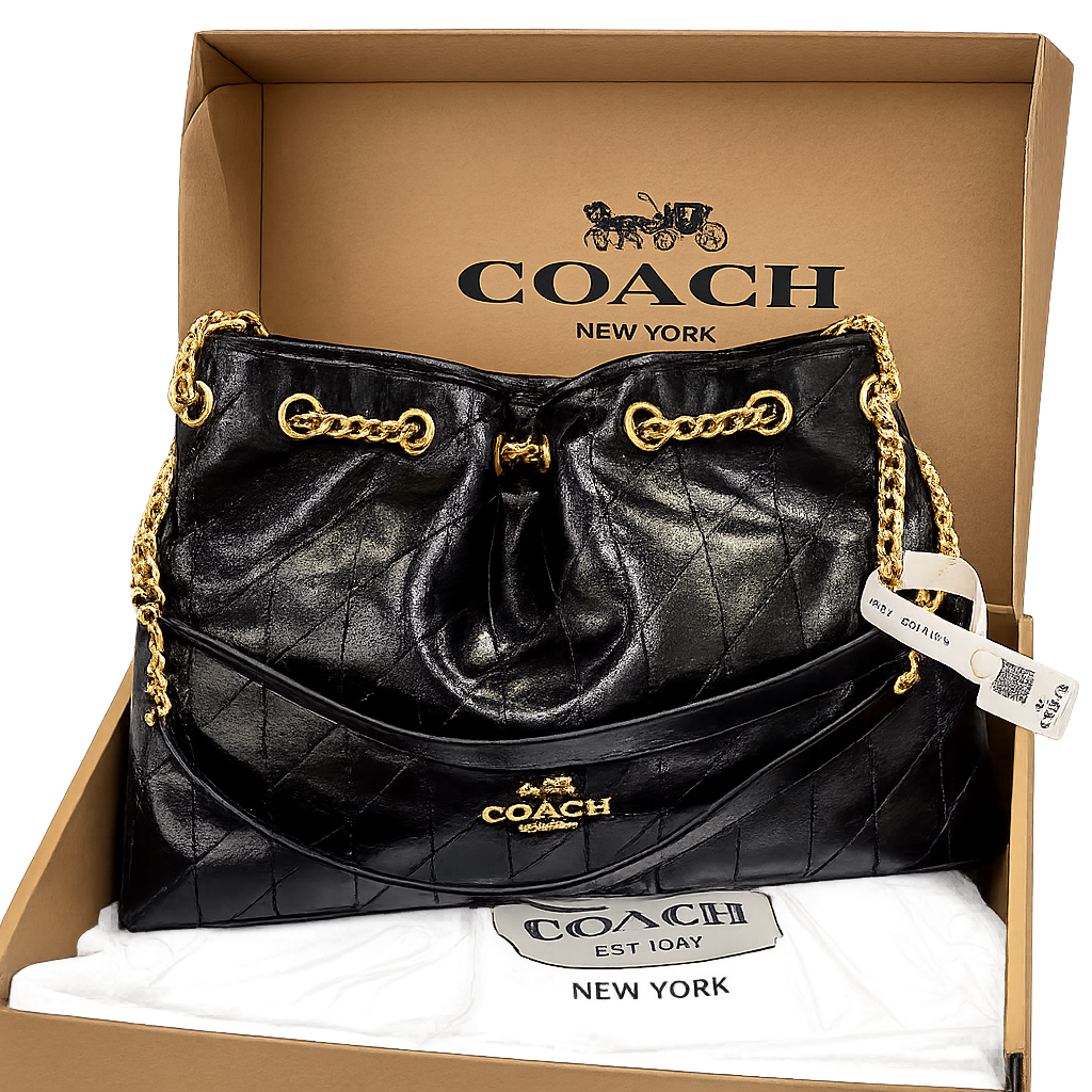Coach Quilted Chain Tote Bag