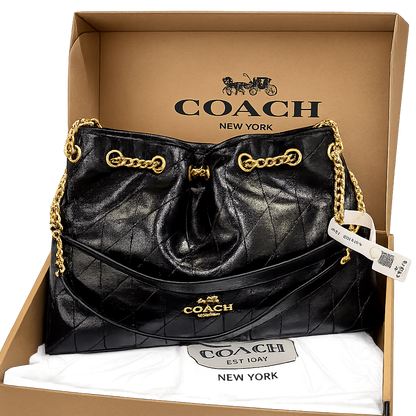 Coach Quilted Chain Tote Bag