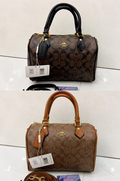 Coach Rowan Satchel Bag in Signature Canvas