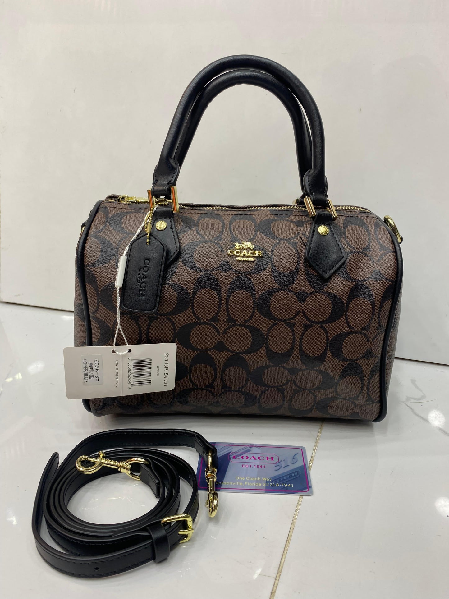 Coach Rowan Satchel Bag in Signature Canvas