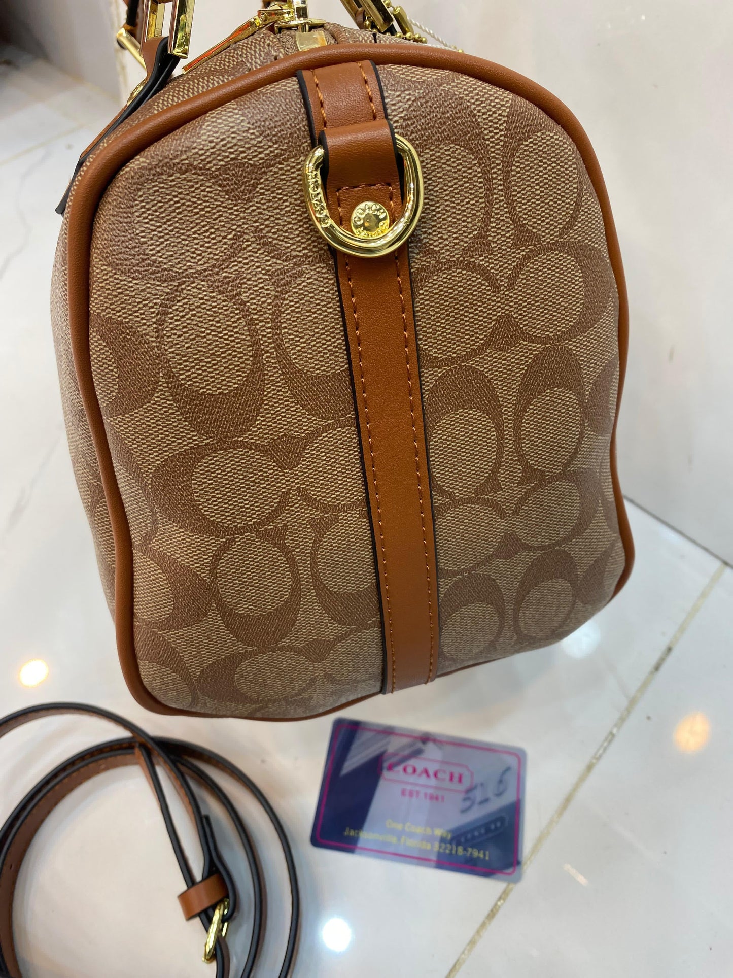 Coach Rowan Satchel Bag in Signature Canvas