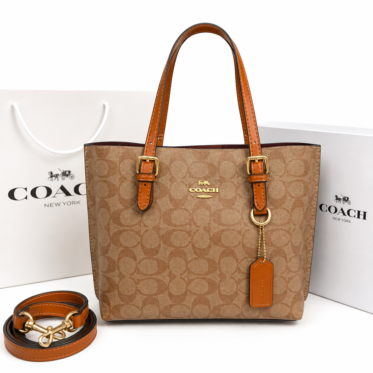 Coach Signature Canvas Tote Bag