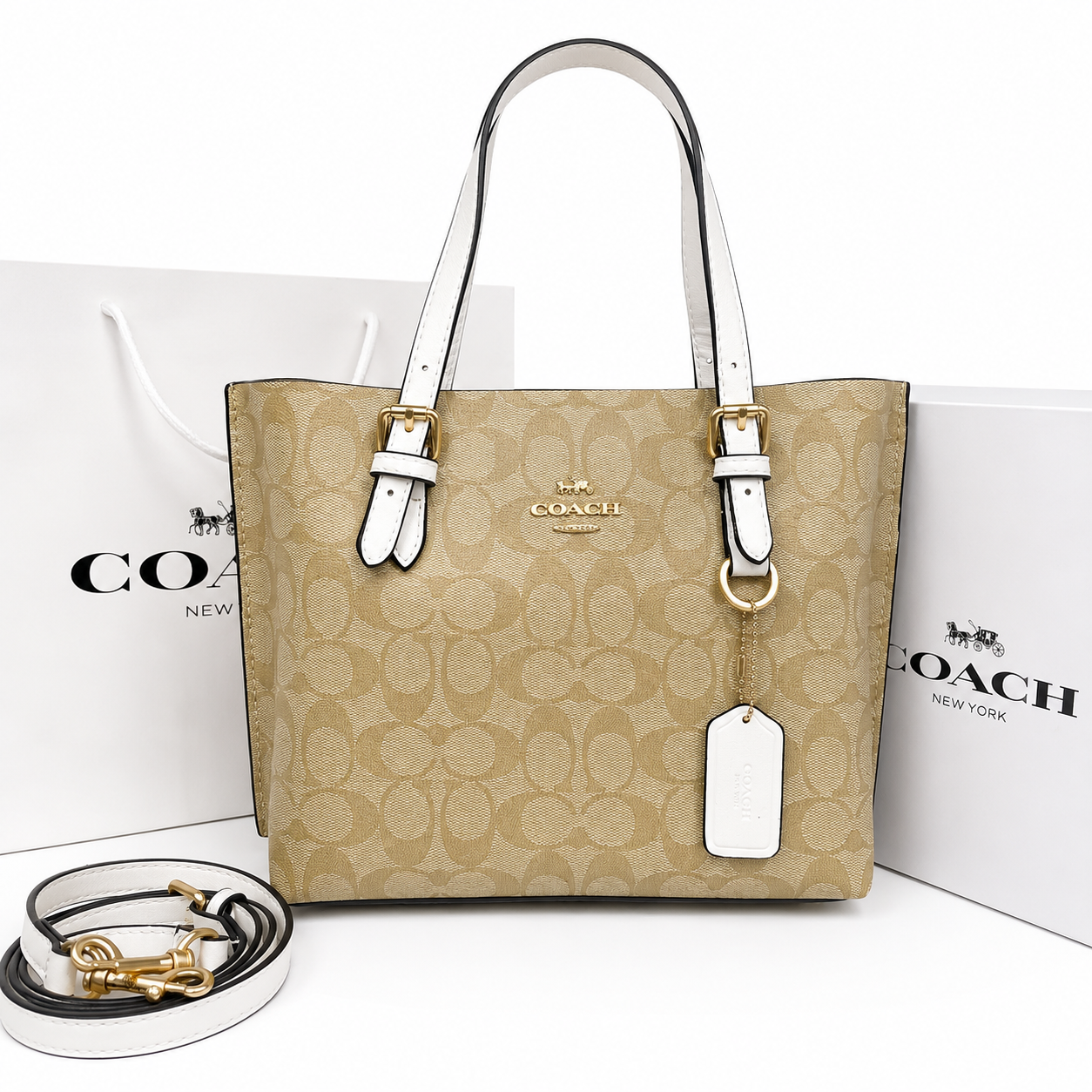 Coach Signature Canvas Tote Bag