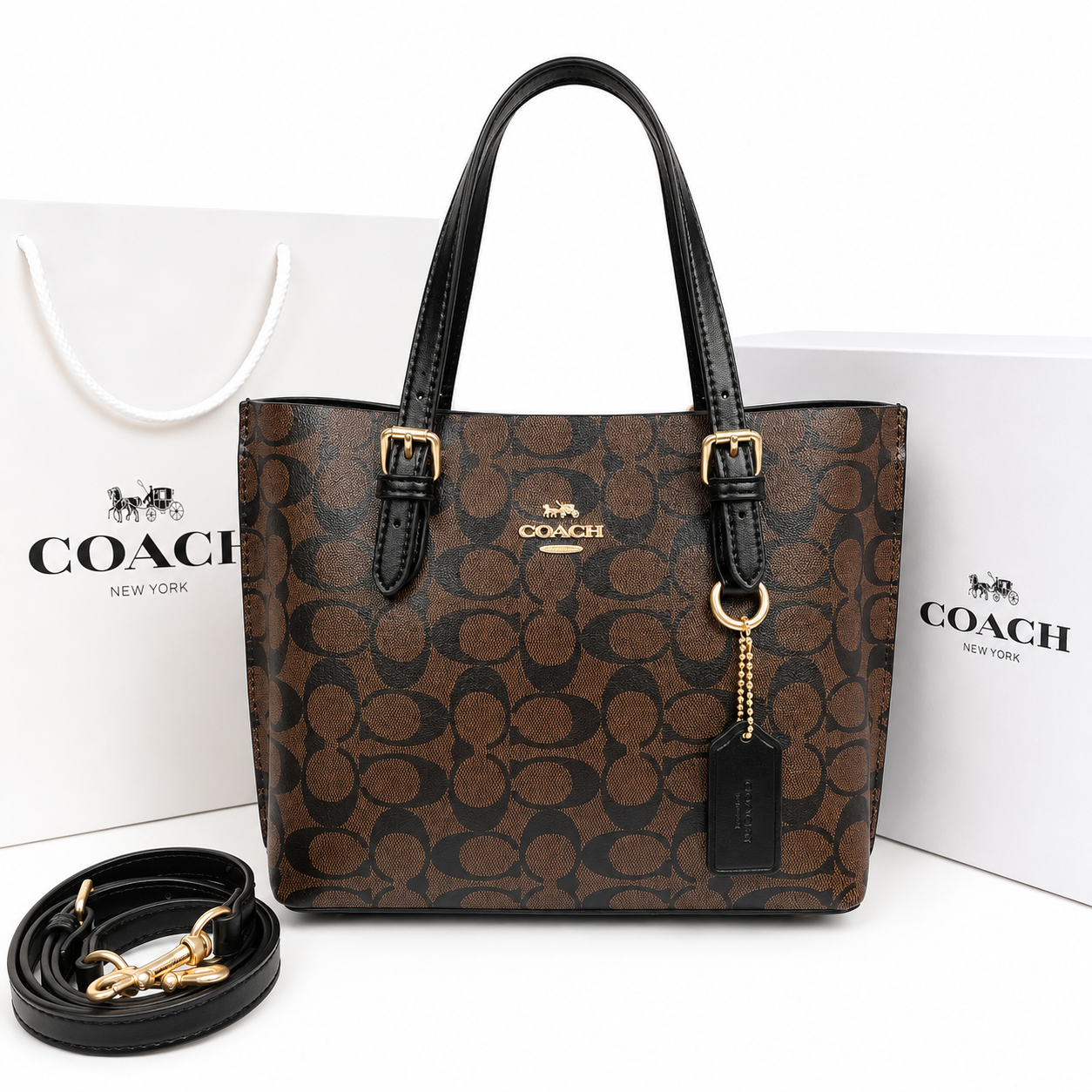 Coach Signature Canvas Tote Bag