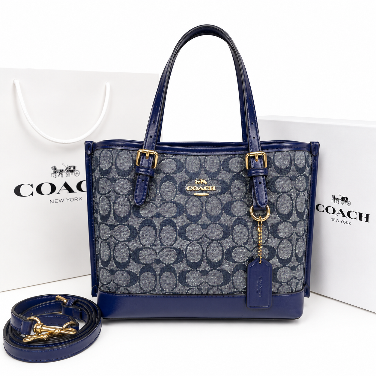 Coach Signature Canvas Tote Bag