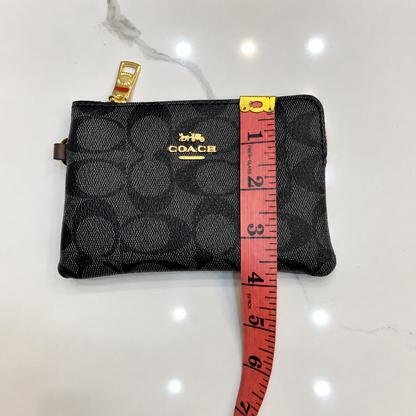 Coach Signature Canvas Wristlet Pouch Set
