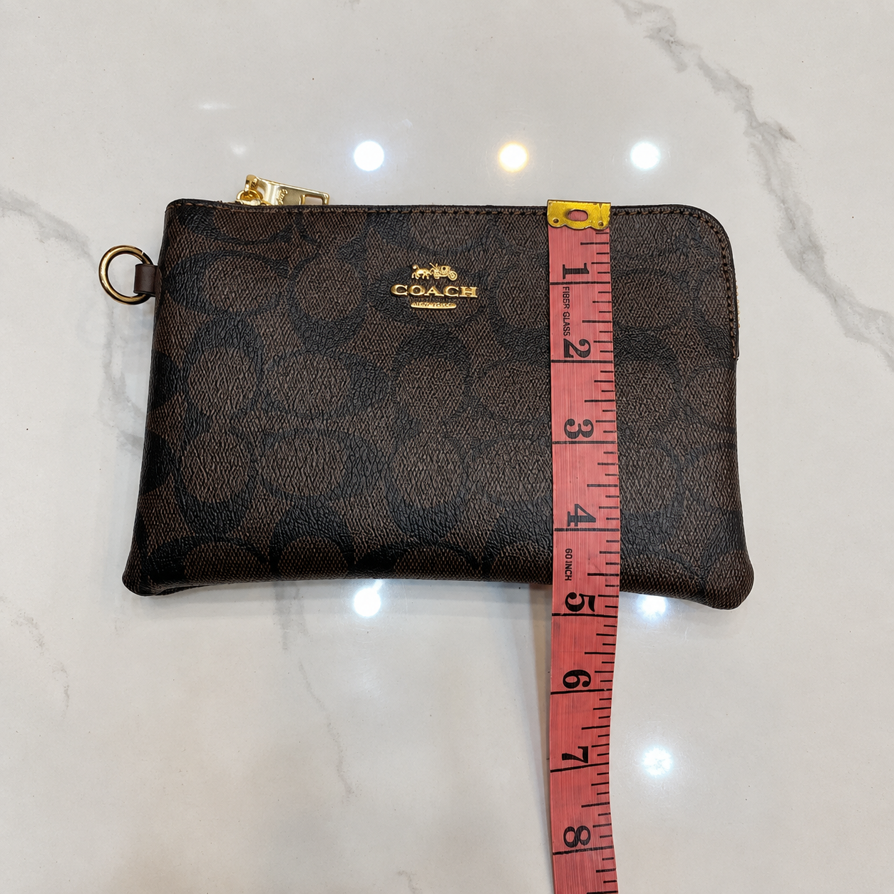 Coach Signature Canvas Wristlet Pouch Set