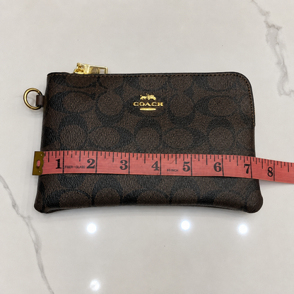 Coach Signature Canvas Wristlet Pouch Set