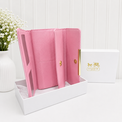 Coach Signature Embossed Continental Long Wallet