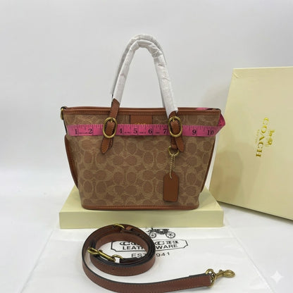 Coach Taxi Tote Bag 21 in Signature Canvas