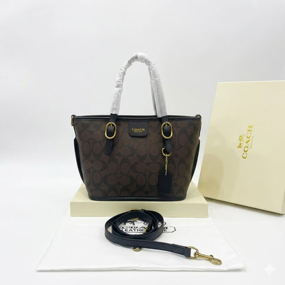 Coach Taxi Tote Bag 21 in Signature Canvas