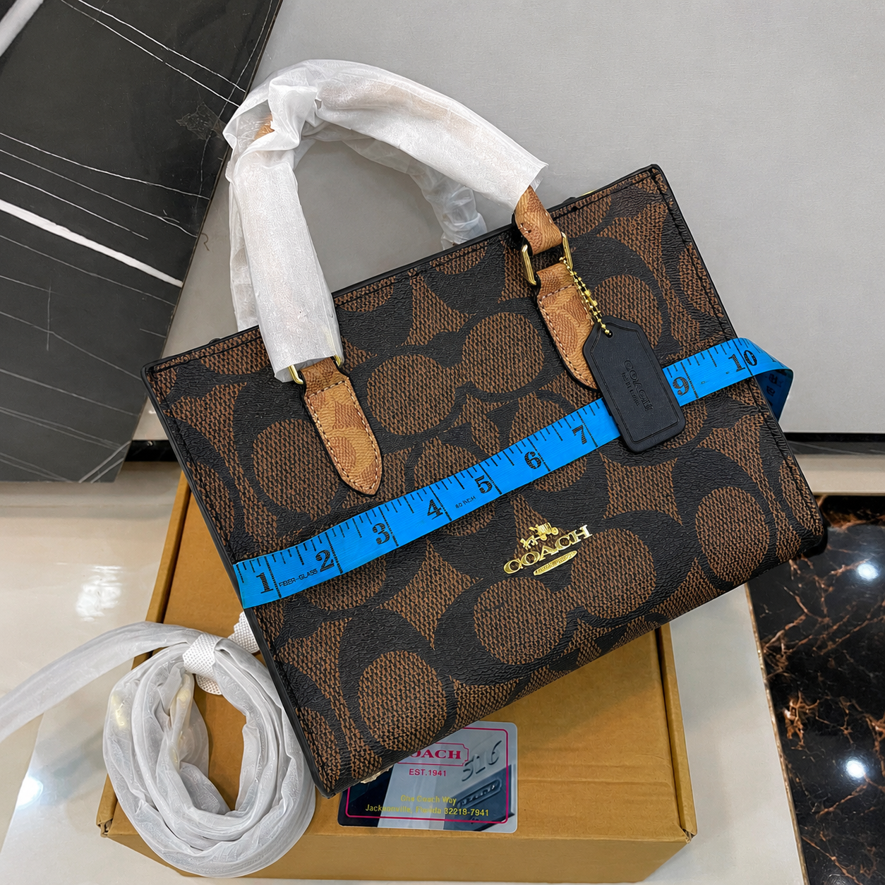 Coach Signature Mini Tote Bag