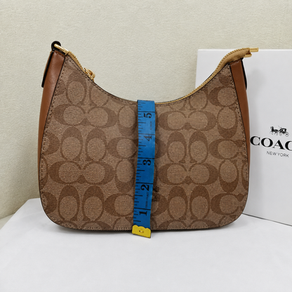 Coach Signature Monogram Hobo Shoulder & Crossbody Bag