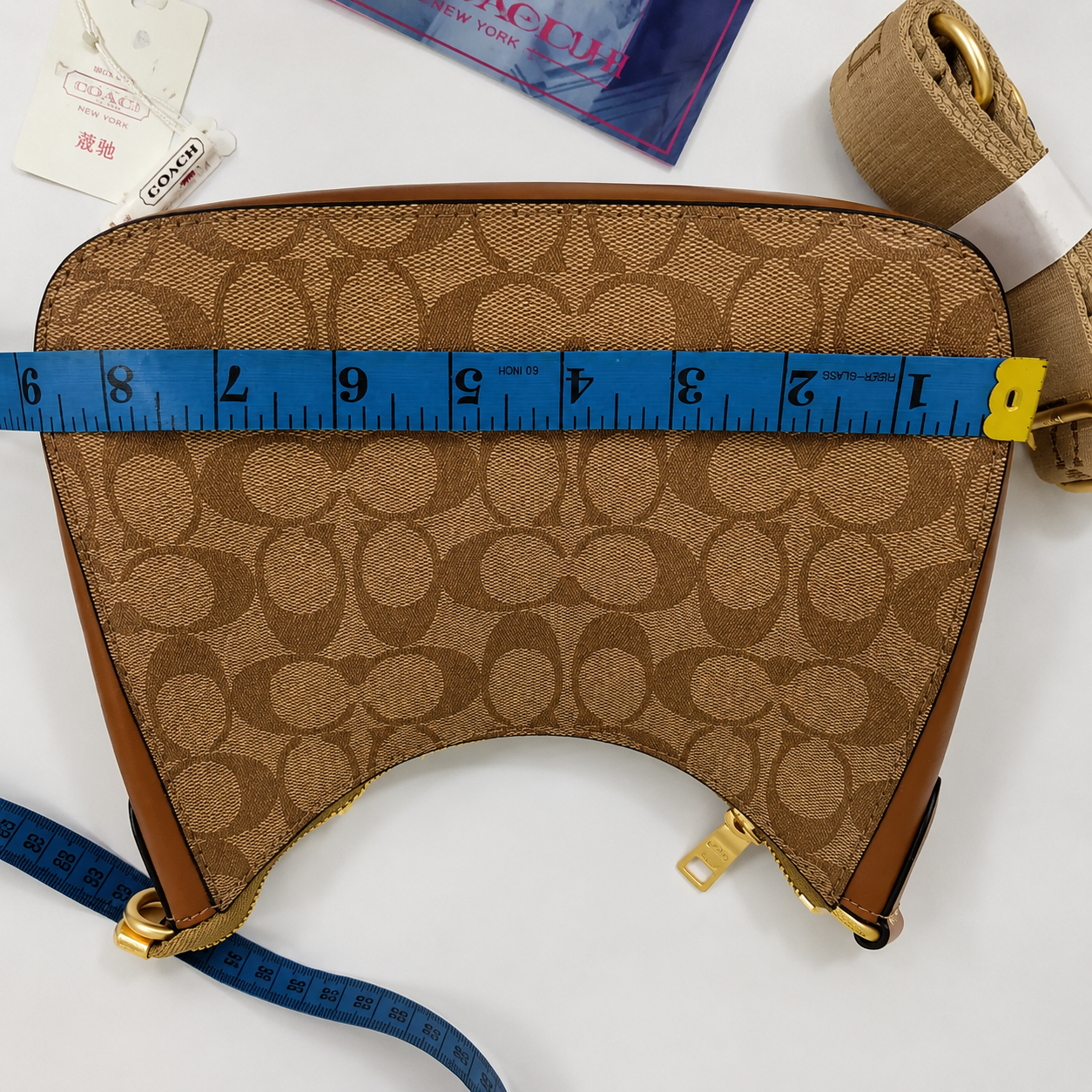 Coach Signature Monogram Hobo Shoulder & Crossbody Bag