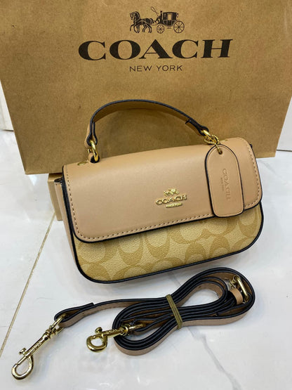 Coach Style Signature Mini Top Handle Bag