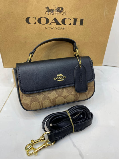 Coach Style Signature Mini Top Handle Bag