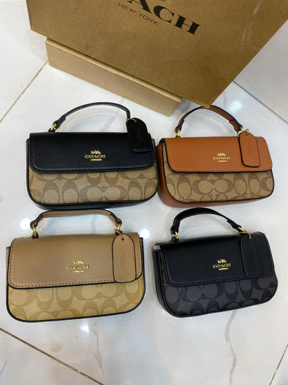 Coach Style Signature Mini Top Handle Bag