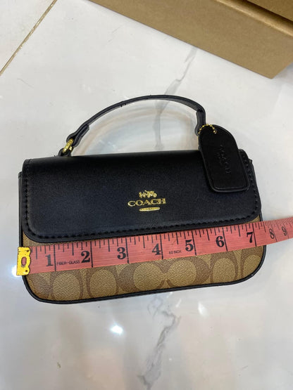 Coach Style Signature Mini Top Handle Bag