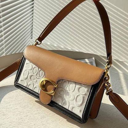 Coach Style Tabby Monogram Shoulder Bag