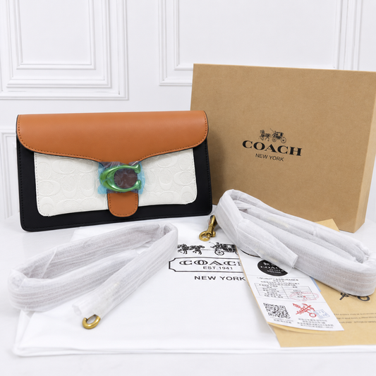 Coach Style Tabby Monogram Shoulder Bag