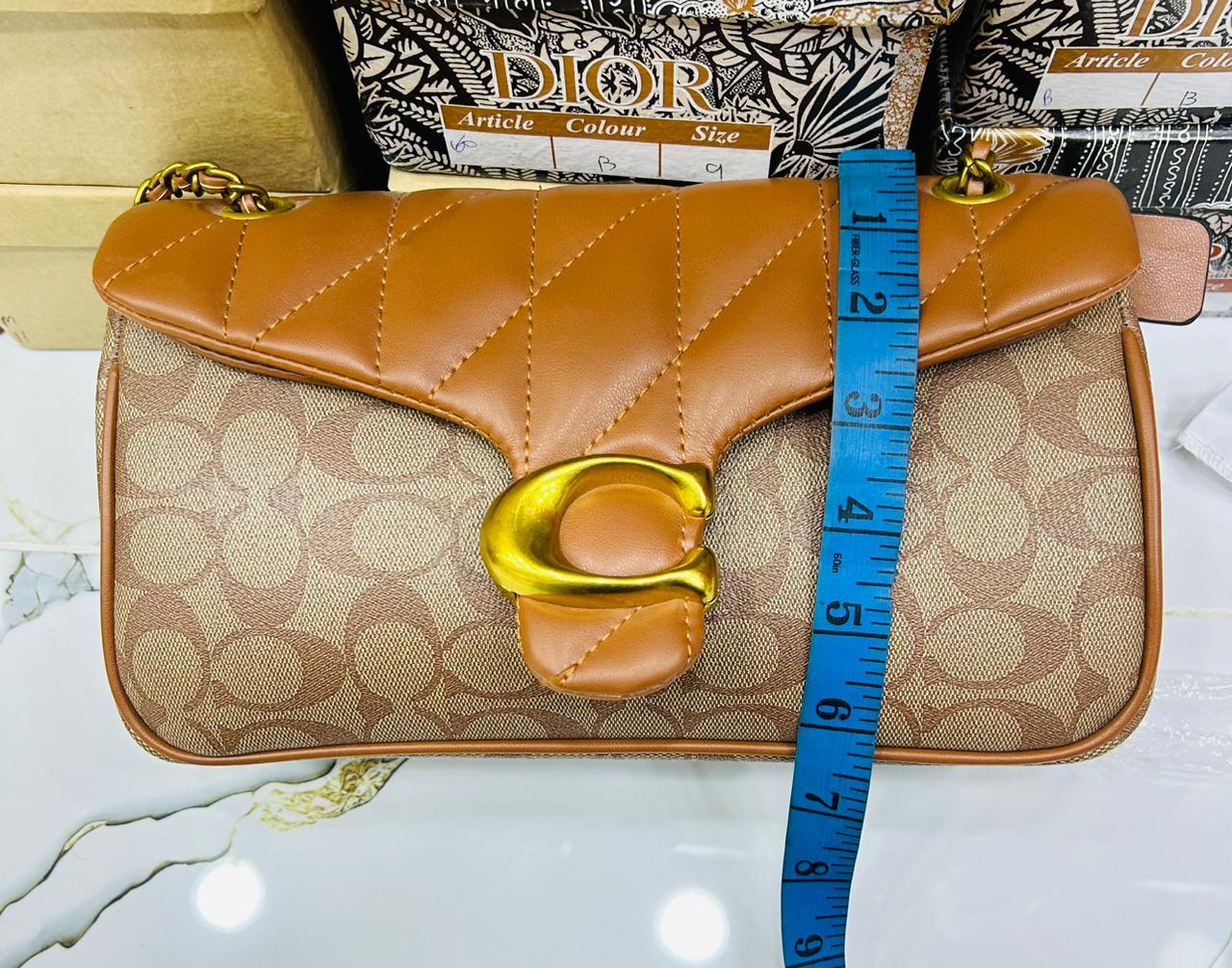 Coach Tabby Shoulder Bag 26 in Signature Canvas with Quilting