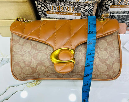 Coach Tabby Shoulder Bag 26 in Signature Canvas with Quilting