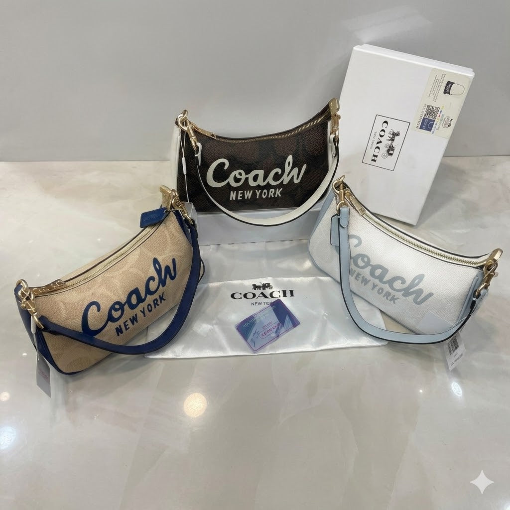 Coach Teri Mini Crossbody Bag in Signature Canvas with Coach Graphic