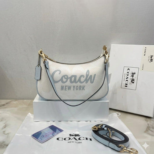 Coach Teri Mini Crossbody Bag in Signature Canvas with Coach Graphic