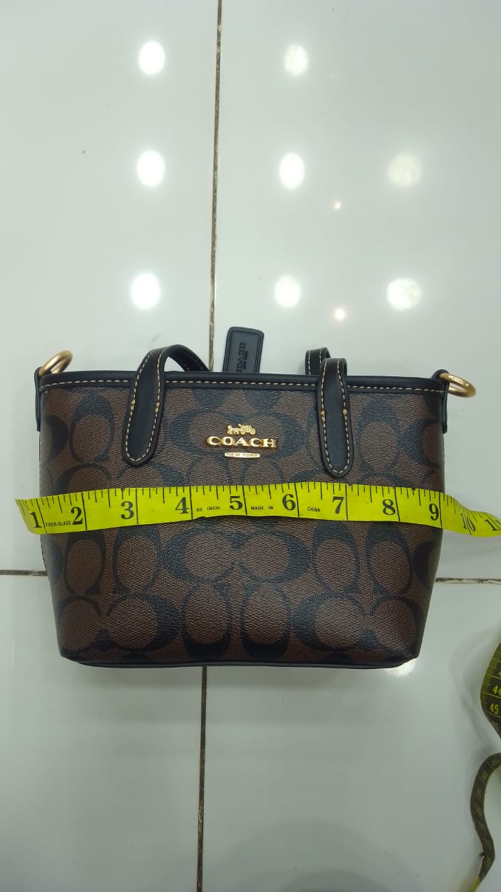 Coach City Mini Tote Bag in Signature Canvas